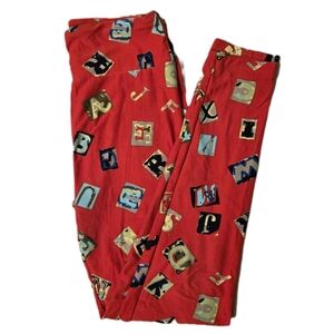 Lularoe LLR One Size Alphabet Leggings